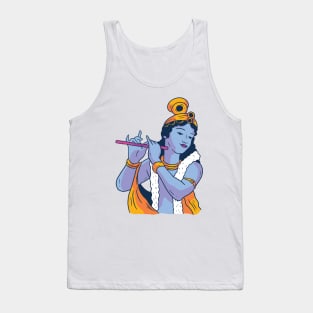 Lord Krishna Playing Flute - Janmashtami Tank Top